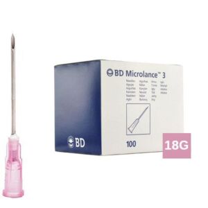 BD Microlance Naalden 18G(1,2mm) x 50mm Roze - 100st