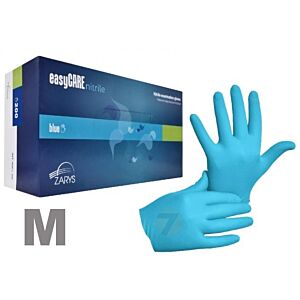Handschoenen Nitriel blauw poedervrij-Medium